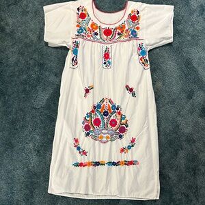 EMBROIDERED MEXICAN COTTON DRESS